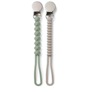 NEW! Silicone Teething Pacifier Clips