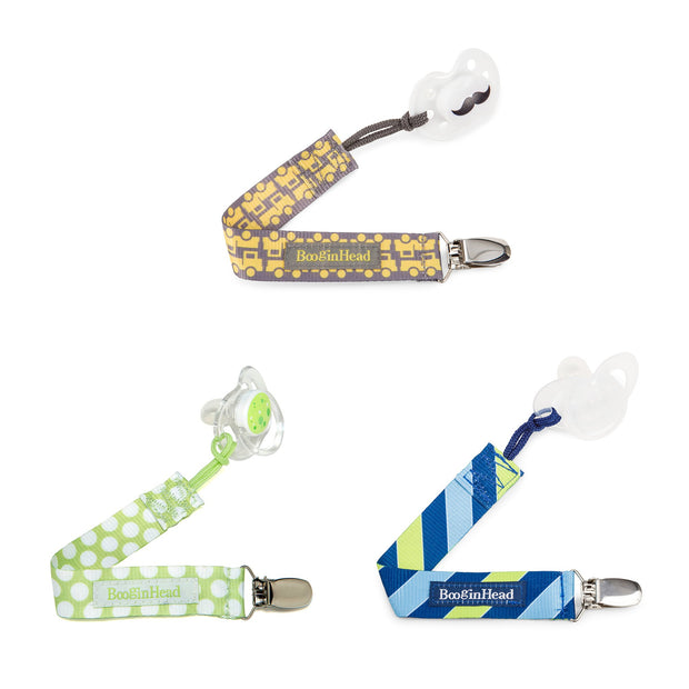 3-Pack Pacifier Clips